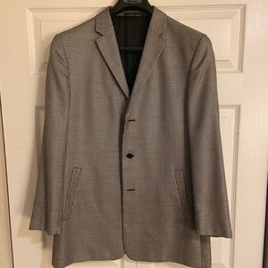 Versace Classic Sport Coat. Black/White. 42R Modern Fit